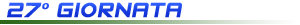 27� giornata